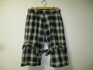 MILKBOY Milkboy check pattern bo vintage pants shorts (3E is large 