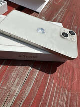 Apple iPhone 13 mini 256GB MLJK3J/A SIMフリー ホワイト 本体 箱 ケーブル 手提げ袋 一式セット ガラスフィルムの新品付属_画像9
