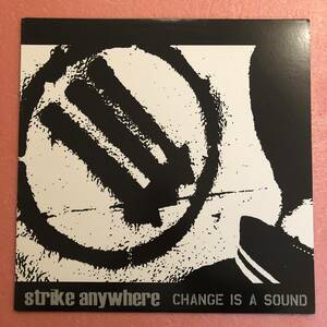 LP 01年オリジナル グレーマーブル盤 Strike Anywhere Change Is A Sound ストライク エニィウェアー