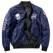 欧米 両面服 リバーシブル 空軍 NASA フライトジャケット スタジャン ミリタリージャケット メンズ アウター新品 M~6XL グレー_画像5