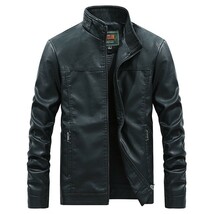 レザージャケット メンズ ライダースジャケット 革ジャン レザーコート バイクジャケット立襟 春秋冬 お兄系 M~4XL イエロー_画像4