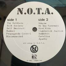 【美品】N.O.T.A「None of the Above」Live at the crystal pistol PRANK042 歌詞カード付 US盤 レコード LP_画像4