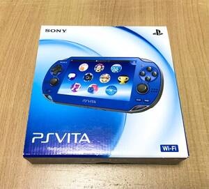 【新品 未使用品】SONY PS Vita PCH-1000ZA04 サファイアブルー Wi-Fiモデル Playstation PSVita 生産終了品 本体 Sapphire Blue