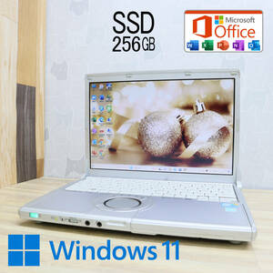 ★美品 高性能i3！新品SSD256GB★CF-N9 Core i3-350M Win11 Microsoft Office 2019 Home&Business 中古品 ノートPC★P61013