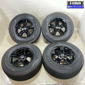 ジープ ラングラー 等 AGA 7.5-17+48 5H127 2021年製 溝あり ダンロップ SJ8 265/70R17 17インチ スタッドレス 4本セット 009