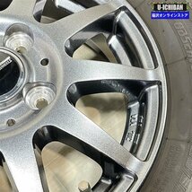 2022年製 バリ溝 良品 パレット ML21 ルークス 等 TiWheels 4-13+42 4H100 トーヨー GIZ 155/65R13 13インチ スタッドレス 4本セット 009_画像7