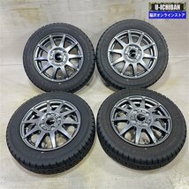 2022年製 バリ溝 良品 パレット ML21 ルークス 等 TiWheels 4-13+42 4H100 トーヨー GIZ 155/65R13 13インチ スタッドレス 4本セット 009_画像1