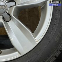 8X アウディA1 185/60R15 ピレリ アイスアシンメトリコ スタッドレスタイヤ 純正 １5インチ 6-15+29 5H100 57.1 VW　ポロ 6R 流用可 002_画像5