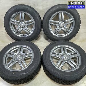 80系 ノア ヴォクシー エスクァイア 等 ヴァーレン 6-15+50 5H114.3 ダンロップ WM01 195/65R15 15インチ スタッドレス 4本セット 009k