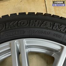 カローラクロス 20系アルファード等 スタッドレス 215/60R17 96Q ヨコハマ ジオランダーi/T-S & ZACK 17インチ 7J +38 5H 114 □004_画像8