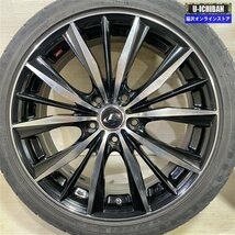 80系 ノア ヴォクシー ワイド アクセラ 等 レオニス 7-18+53 5H114.3 ダンロップ RV504 215/45R18 18インチ 4本セット 009_画像2