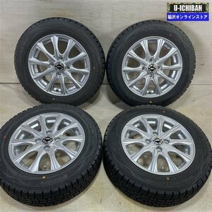 フィット デミオ ｂB 等 アクセルフォー 5.5-14+42 4H100 ダンロップ WM01 175/65R14 14インチ スタッドレス 4本セット 009k