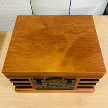 CROSLEY DK-2822 アンティーク調 ターンテーブル CD RECORDER オーディオ機器 通電確認のみ/113-37_画像6