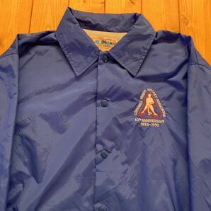 ALPHA 刺繍ワンポイントナイロンコーチジャケット L ビンテージ ヴィンテージUSA 古着 の画像1