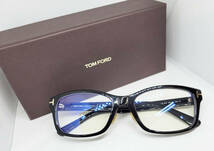 トムフォード TOM FORD 正規品 BLUE BLOCK ブルーライトカット 伊達メガネ FT5724DB-56001 ウェリントン ブラック 黒 眼鏡フレーム_画像1