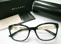 値下 BVLGARI ブルガリ 正規品 眼鏡フレーム BV4153-501 ブラック 黒縁 / マットゴールド 新品 フルリム ウェリントン メガネ_画像1