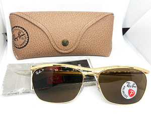 Ray-Ban レイバン 正規品 偏光サングラス Olympian2 DELUXE RB3619-9196/57 ゴールド 新品 ポラライズド オリンピアン2 デラックス 