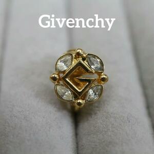 [ anonymity delivery ] Givenchy one-side ear earrings Gold Logo 2