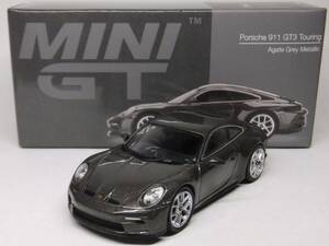 MINI GT★ポルシェ 911 GT3 ツーリング アゲートグレーメタリック MGT00373-L Porsche 911 Touring Agate Grey Metallic 1/64