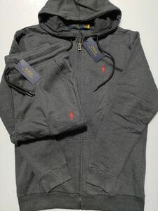 1円開始　未使用　330　XXL　dimgray　Polo Ralph Lauren　ポロ ラルフ ローレン　スウェット上下セットアップ　フルジップ　パーカ