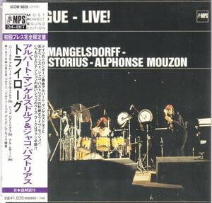 ☆ALBERT MANGELSDORFF(アルバート・マンゲルスドルフ)＆JACO PASTORIUS＆ALPHONSE MOUZON/TRILOGUE-LIVE!◆76年録音の大名盤◇紙ジャケ★