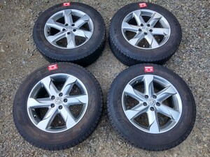 【１円スタート】中古 日産 ムラーノ 純正 18x7.5J+50 5H114.3 中古 ミシュラン X-ICE　XI-2 235/65R18 2018年製造 