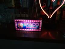 ディスコ DISCO クラブ ダンスホール テクノ ヒップホップ ソウル DJ プレイ 70S 80S 90S サイン 看板 置物 雑貨 ライトBOX 電飾看板_画像5