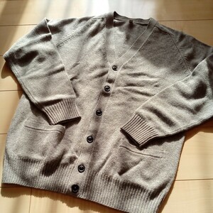 ユニクロ WOOL100％ 長袖セーターカーディガン★メンズセーター★サイズM★メンズ冬服セーター カーディガン毛100％