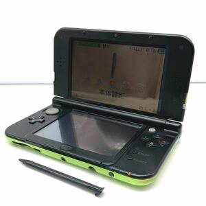 Nintendo/任天堂/new Nintendo3DS LL/本体/ライム×ブラック/RED-001/簡易的な動作確認済み/中古品/現状品