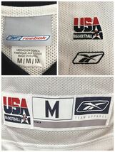 reebok/リーボック/USA/アメリカ代表/BRYANT/コービーブライアント/#8/サイズM/バスケユニフォーム/ホワイト/中古品/現状品/3_画像3