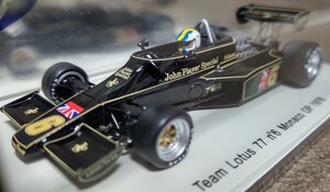 スパークモデル 1/43 ロータス・77・フォード 1976 モナコGP グンナー.ニルソン spark Gunnar.Nilsson JPS・Team Lotus・Ford Monaco GP