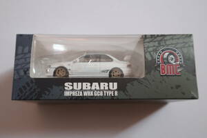 BMC 1/64 SUBARU IMPREZA WRX GC8 TYPE Rスバル インプレッサ WRX STI GC8 タイプR ホワイト カスタムパーツ付 64B0231 現状品