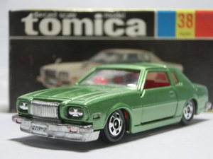 tomica トミカ 黒箱 No.38 MAZDA COSMO L LMITED マツダ コスモ L リミテッド改 車高短加工 ローダウン仕様 元箱付 日本製 当時物 絶版品