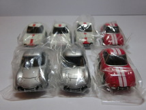 TAKARA タカラ ちびっこチョロＱNo.4 TOYOTA 2000GT トヨタ2000GT 7台セット シルバー/レッド×ストライプ/ワークス仕様 箱無 車体美品_画像1