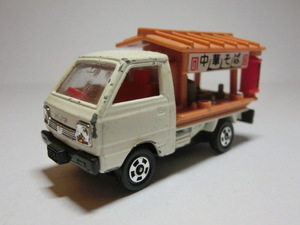 ジャンク TOMY トミー tomica トミカ No.45 SUZUKI CARRY CHINESE NOODLE VENDOR スズキ キャリィ ラーメン屋 箱無 日本製 当時物 現状品