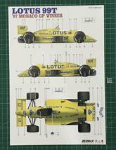 ◆1/12 ロータス99T「1987モナコGPウィナー」+ディテールアップパーツ【ビーマックス/BEEMAX 1/12】_画像7