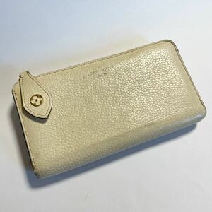 ルイ・ヴィトン　LV Louis Vuittonトリヨン ポルトフォイユ コメット M69504 レディース レザー L字ファスナー　長財布　アイボリー