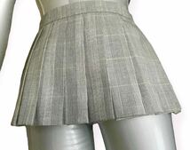 【k702】25cm丈制服スカート　チェックプリーツスカート　JKコスプレ衣装 マイクロミニスカート _画像3