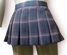 【k202】26cm丈制服スカート チェックプリーツスカート　コスプレ 衣装　ミニスカート _画像2