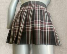 【k101】ビッグサイズ制服スカート　チェックプリーツ JK コスプレ衣装　ミニスカート _画像2