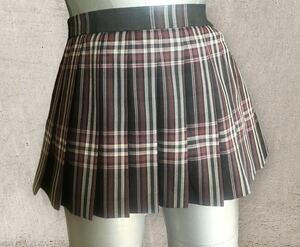 【k101】ビッグサイズ制服スカート　チェックプリーツ JK コスプレ衣装　ミニスカート 