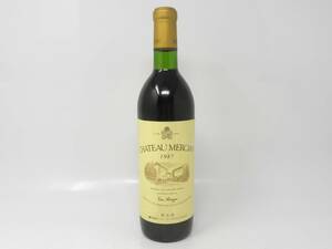 古酒 CHATEAU MERCIAN 1987 シャトー メルシャン 赤 ワイン 720ml 　14％未満 ＃191