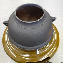 す775 風炉型 電熱器 創巧 野々田 野々田式 朝鮮風炉 茶釜 茶道具 茶 室 元箱付_画像6