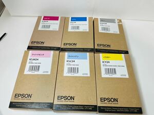 EPSON PX-6000 PX-7000 PX-9000 エプソンインク 6色セット ICLM24 ICLC24 ICY24 ICM24 ICC24 ICGY24 インクカートリッジ 