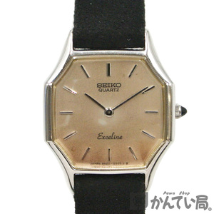 18209 SEIKO[ Seiko ]EXCELINE Exceline кварц наручные часы 2 стрелки аналог SS женский часы 8420-5430 [ б/у ]USED-B