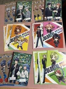 カラフルピーチ　A5ノート6種12冊　A5クリアファイル6種12枚　ノベルティグッズ　未使用　送料無料