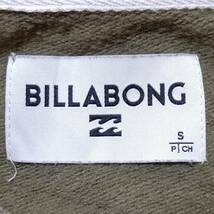 【BILLABONG】ビラボン 前V スウェット トレーナー カーキー 緑系 裏ボア サーファー サーフィン スノーボード メンズ S サイズ/1163j_画像5