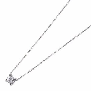 [ free shipping ][ genuine article ]Cartier* Cartier *750WG*Cdu* Cartier necklace * diamond * approximately 42cm* white gold * written guarantee *GIA*