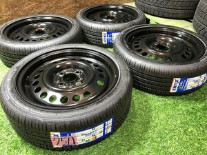 鉄チンホイール 15inch 5.5j+40 × ZEETEX 165/50R15 PCD100 4穴 軽自動車 Ｋカスタム スチール