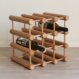  America made ash material wooden wine rack 9~1 2 ps 073